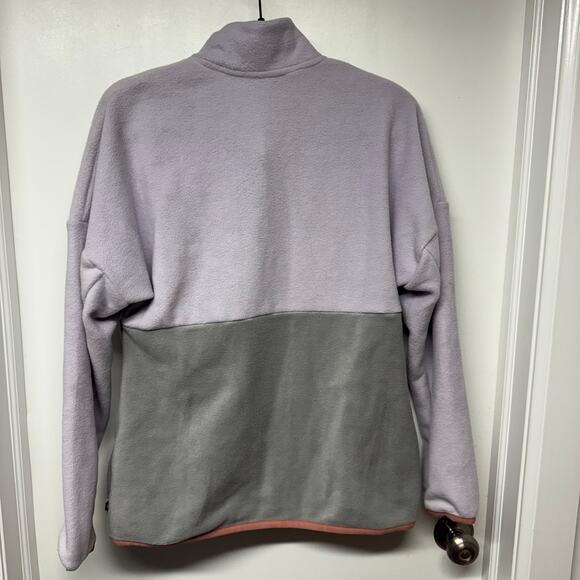 Picture Organic Arcca 1/4 Snap Fleece Sweatshirt Gray Lavender Womens Size Large - Picture 2 of 12